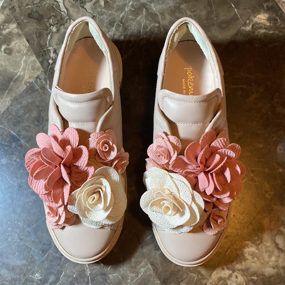 brand new Pokemaoke slip on leather sneakers size 6 made in italy - Picture 5 of 13